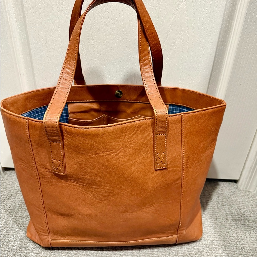 Noonday Collection Tan Leather Tote